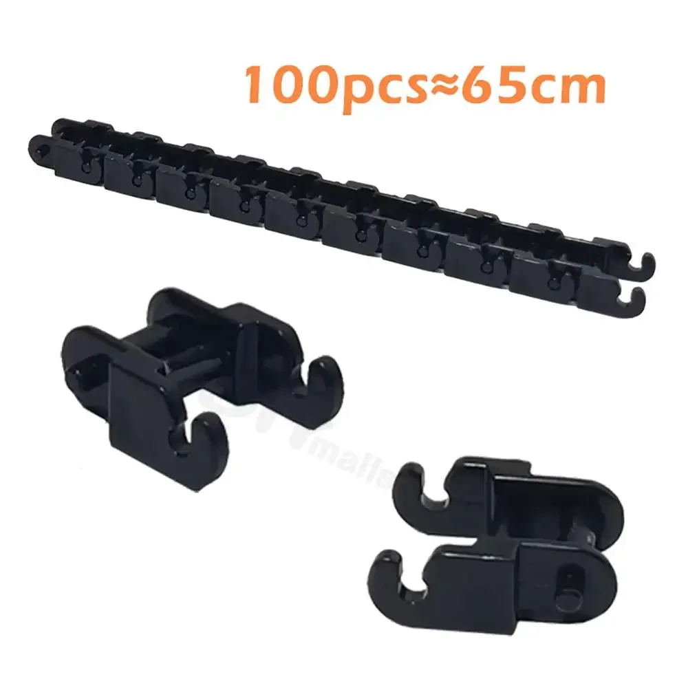 100pcs Technical Gear Set Link Chain Bricks Gears Set Parts 3711 14696 10928 94925 3648 3649 for MOC Building Blocks Train Toys