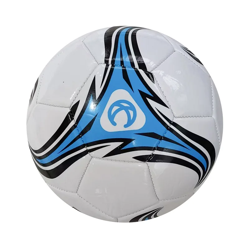 1Pcs Exquisite Size 5 Blue Training Machine-Stitched Soccer Ball, Professional Competition Soccer Ball, Durable Soccer Ball, Wear-Resistant Soccer Ball, for Training, Competition, and Outdoor Sports