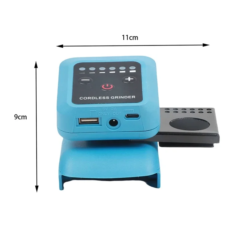 Penggiling Listrik 80W Penggiling Listrik Mini 18000r/Menit Rumah DIY untuk 18V-21V Baterai Lithium Makita Penyesuaian Kecepatan Steples Terbalik