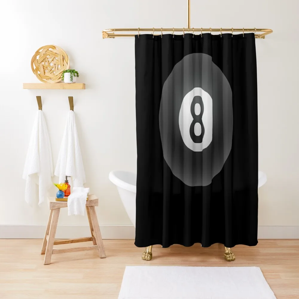 

Pool 8 Ball Cue Ball Magic 8 Ball Snooker Pool Billiards Shower Curtain Bathroom Accessories Cute Shower Curtain