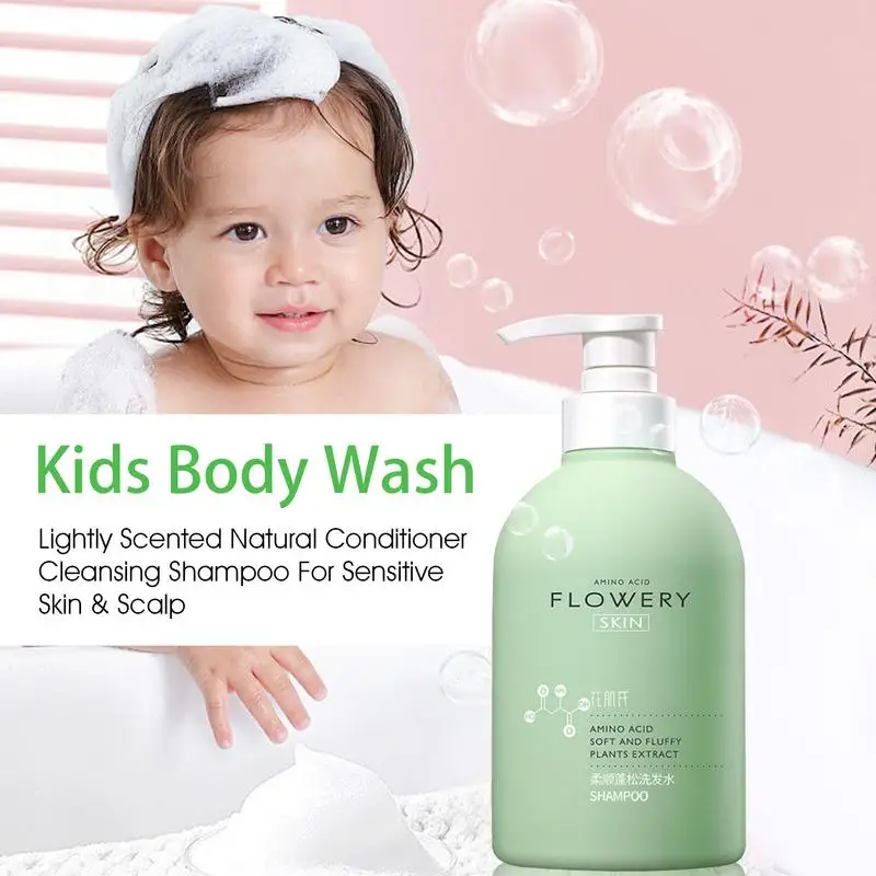 Kids Curly Hair Shampoo Hydrating Hair Body Cleanser Conditioner Lightly Scented Natural Conditioner Cleansing Shampoo For