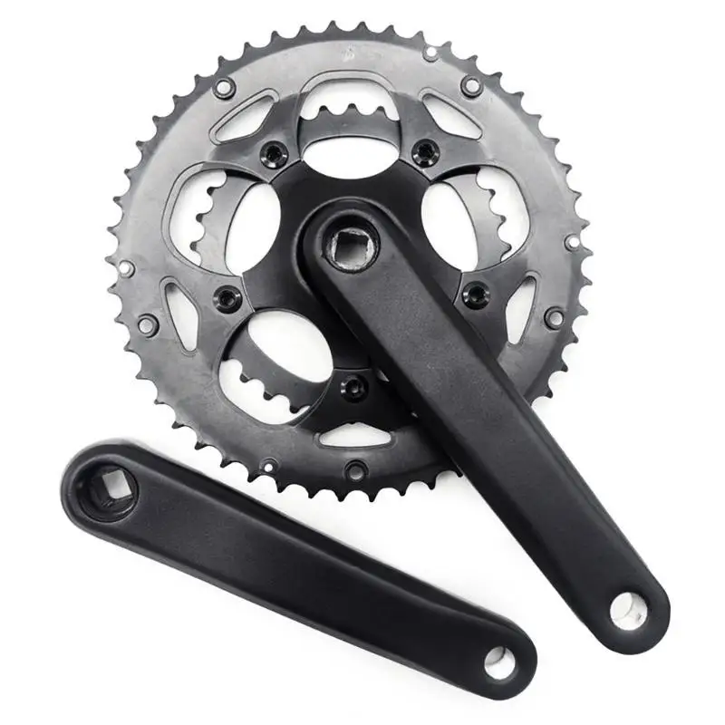 

50/34T Mountain Bikes 170mm Square Crankset, 8/9 Speed Crankset, Bikes Crank Arm Set for Mountain Bicycles, Road Bikes
