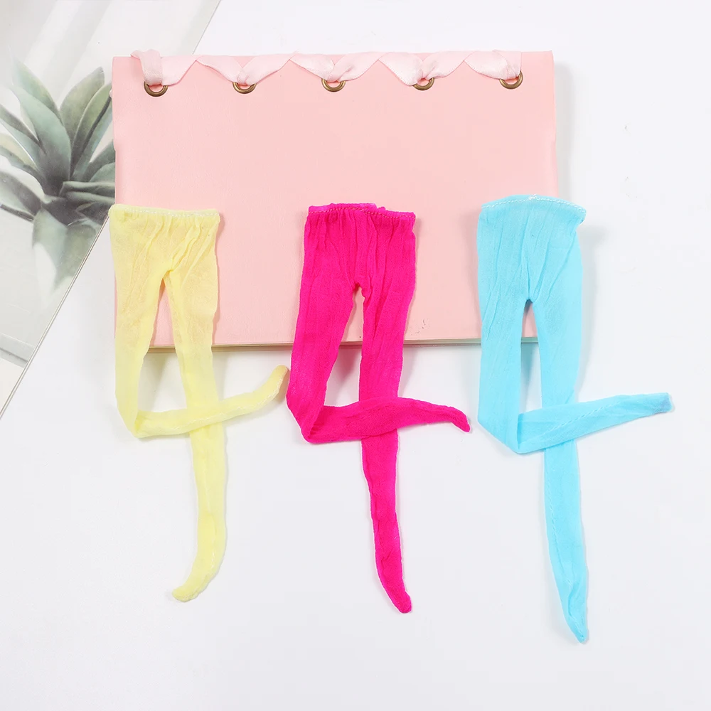 Girl Gift Bottoms Socks Miniature Clothes  Silk Stockings Dolls Accessories  Panty hose Mini Elastic leggings
