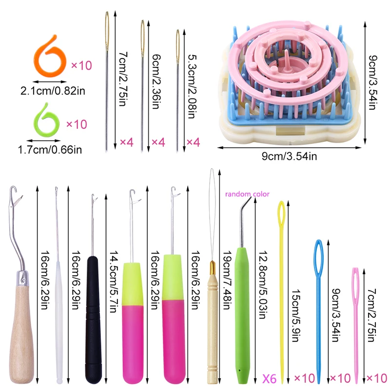 KRABALL filato per maglieria telaio fiore margherita strumenti filato tessuto modello Maker Set fai da te strumento artigianale cucitura macchina