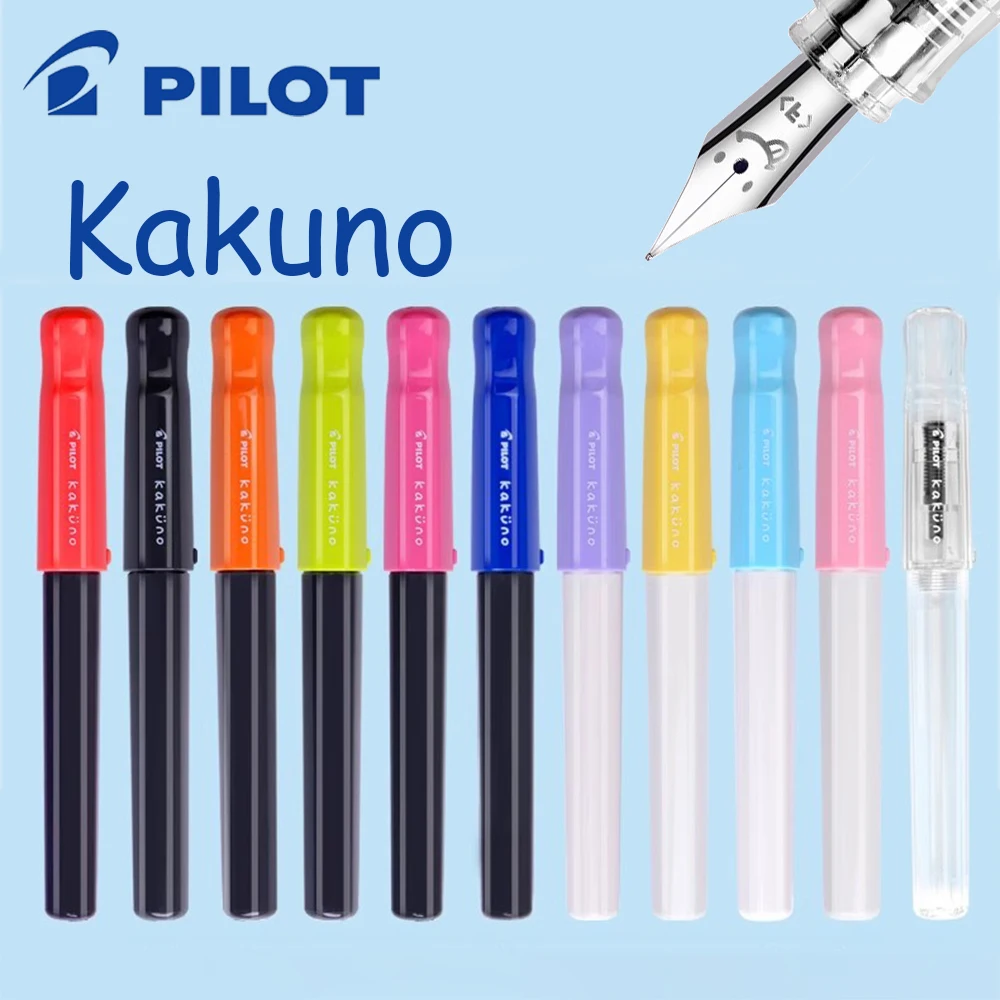 1Pcs PILOT KaKuno Fountain Pen FKA-1SR Resin Material Grip Posture Correction Replaceable Ink Writing Smooth Pens for Writing