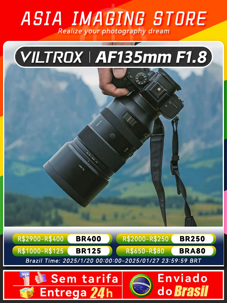 Viltrox AF 135mm F1.8 LAB Cameras Lens Full Frame Auto Focus Lens For Sony FE Mount Cameras Dor zve10 ZV-E1 A7 A7CR A7C2 A6700