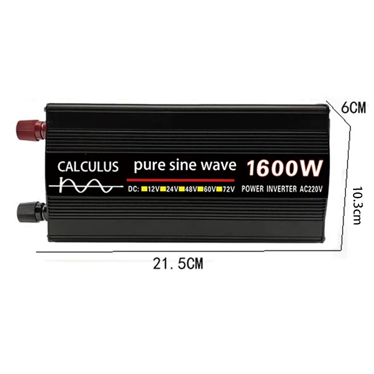 

High Power 800W 24v 48V 60V To 220v Value 1600w Power Inverter Pure Household Equipment Pure Sine Wave Inverter 800w