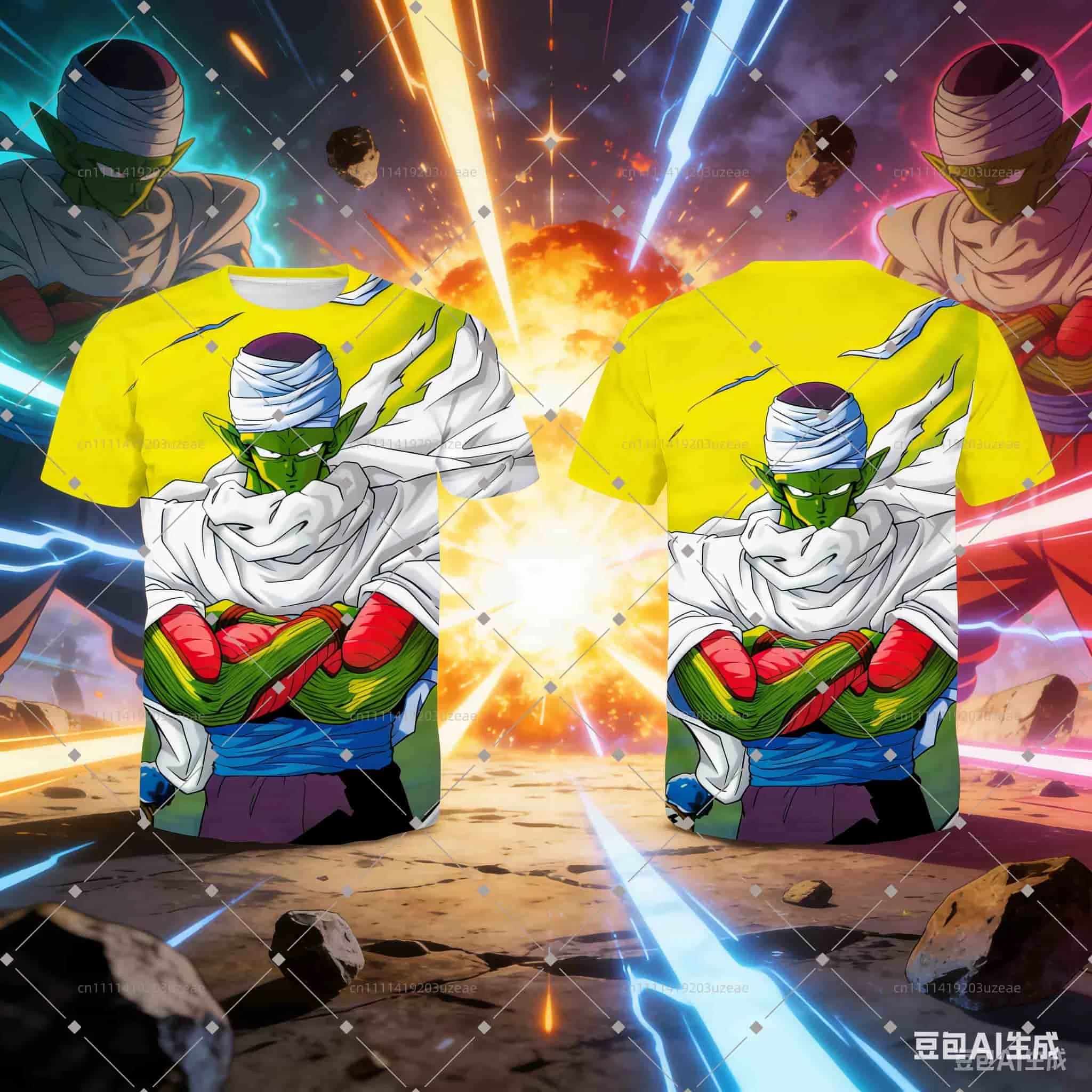 

Japanese Anime Dragon Ball Z Angry Piccolo Epic Battle 3D Print T Shirt Men Women Kids Summer Casual Streetwear Cosplay Tops