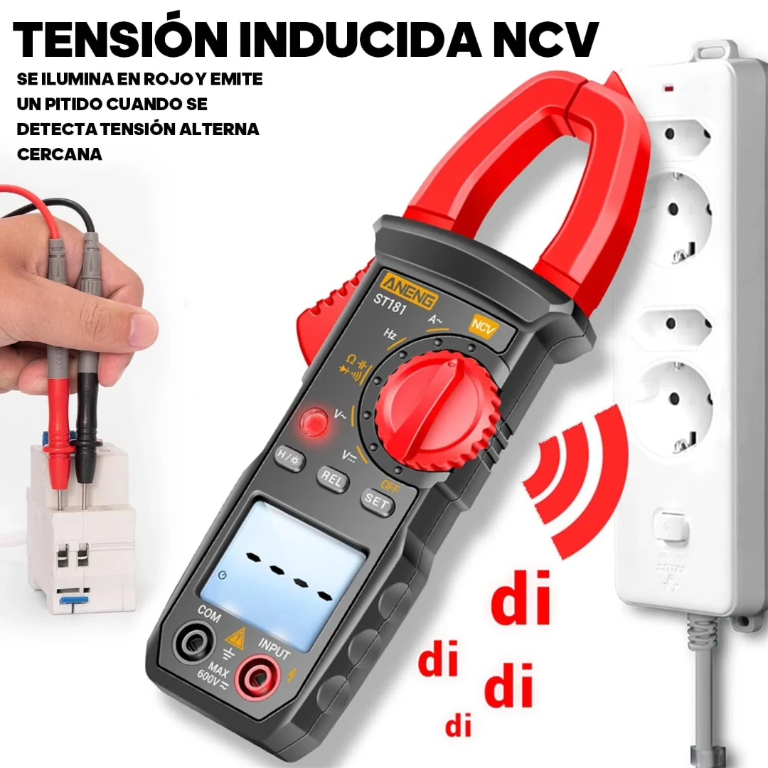 Digital Hook Multimeter, JEMUON 4000 Unit Clamp Meter with NCV and Backlit Display, AC/DC Multimeter