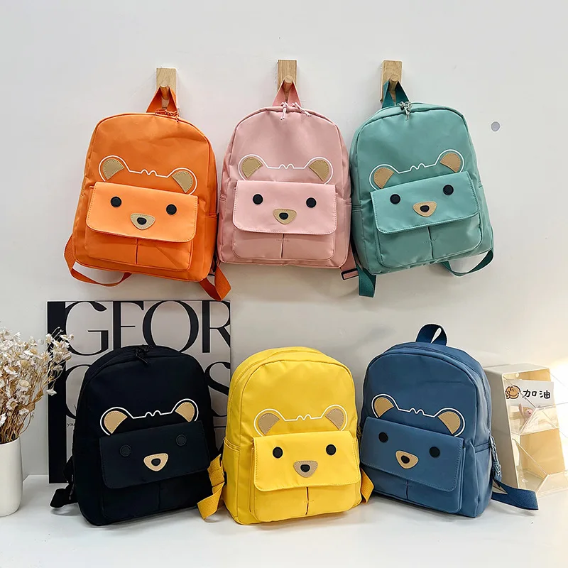 Children Schoolbag 2024 New Kindergarten Baby Backpack Cute Cartoon Bear Shoulders Bag for Girls Boys High-capacity Kids Bag 가방