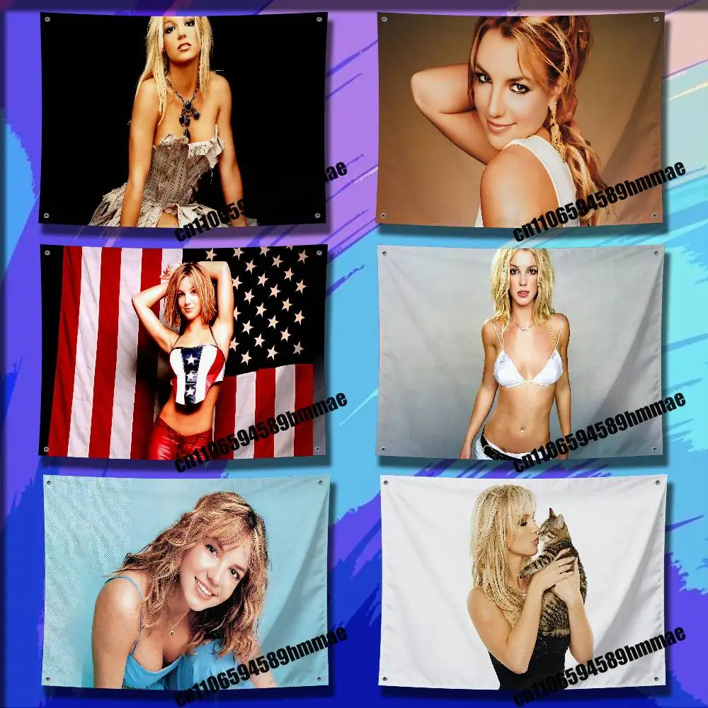 

For American Singer B-Britney Spears Flag 150*200cm 60*110cm 80*120cm 100*150cm 50*70cm Outdoor Wall Banner Tapestry Cover
