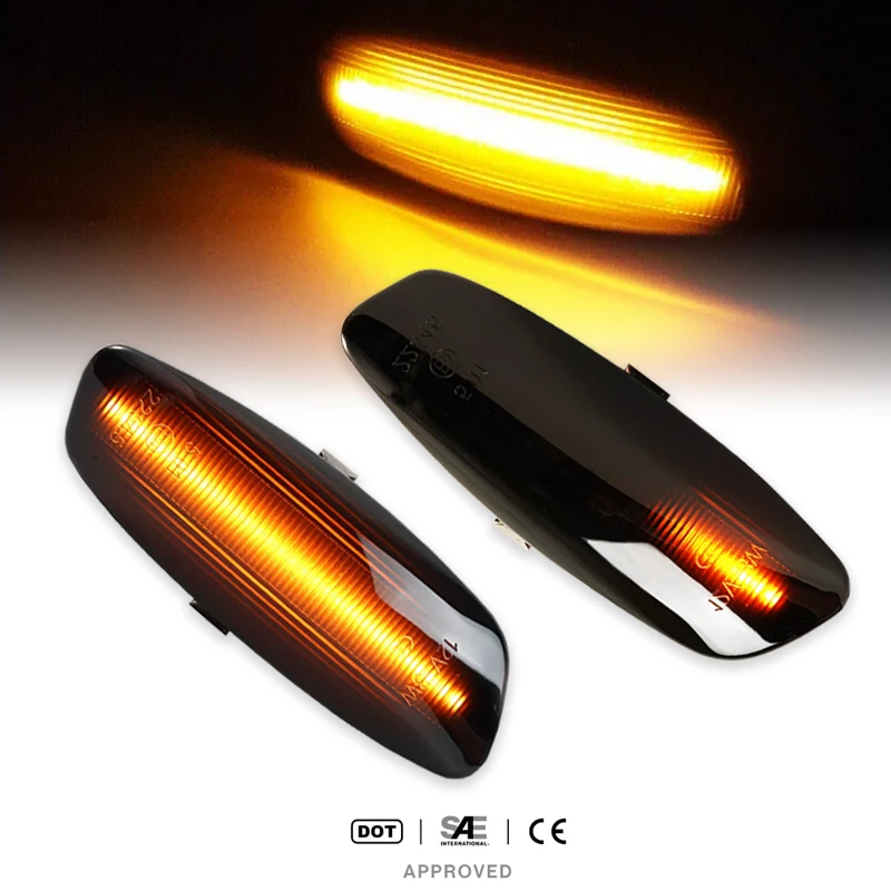 2 Pieces Led Dynamic Side Marker Turn Signal Light Sequential Blinker For Peugeot 308 207 3008 5008 For Citroen C4 C3 C5 DS3 DS4
