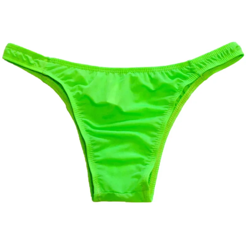 Calzoncillos sexys de tiro bajo para hombre, ropa interior de Bikini sin costuras, con bolsa transpirable y parte trasera en T, cómodos, de calidad,