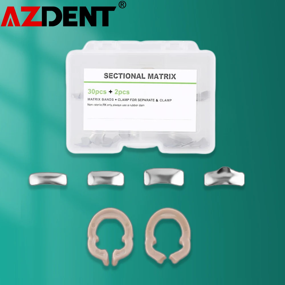 Dental Sectional Matrix System Band Metal Resin Clamping Seperating Ring Autoclavable Dentist Tools