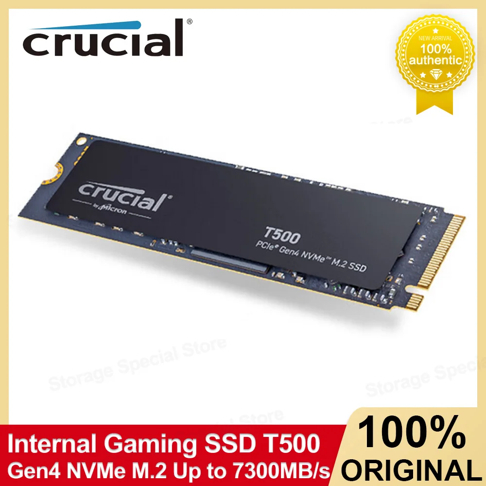 Crucial SSD T500 PCIe Gen4 NVMe M.2 2280 500G 1TB 2TB Internal Solid State Drive  up to 7000MB/s Gaming SSD For PC Hard Disk