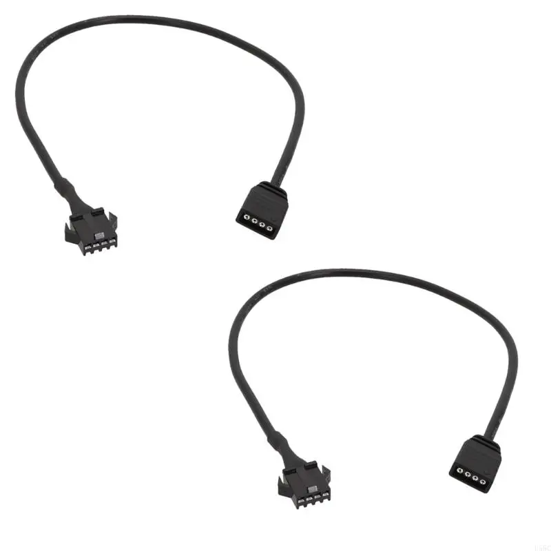 Cable de extensión ARGB SM3/4 pines a 3 pines hembra/SM3/4 pines macho, Cable adaptador para DEEPCOOL/Lian Li PC Case ARGB, 2 uds.