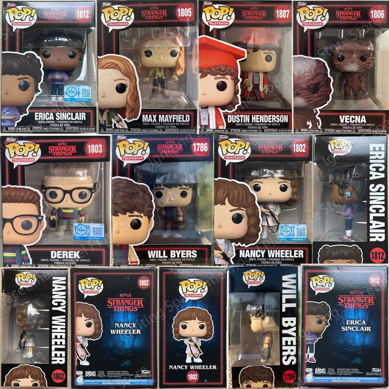 Funko POP Stranger Things Season Will Byers Steve Harrington Max Mayfield Eleven Hopper Joyce Murray Figure Model Ornament Gift