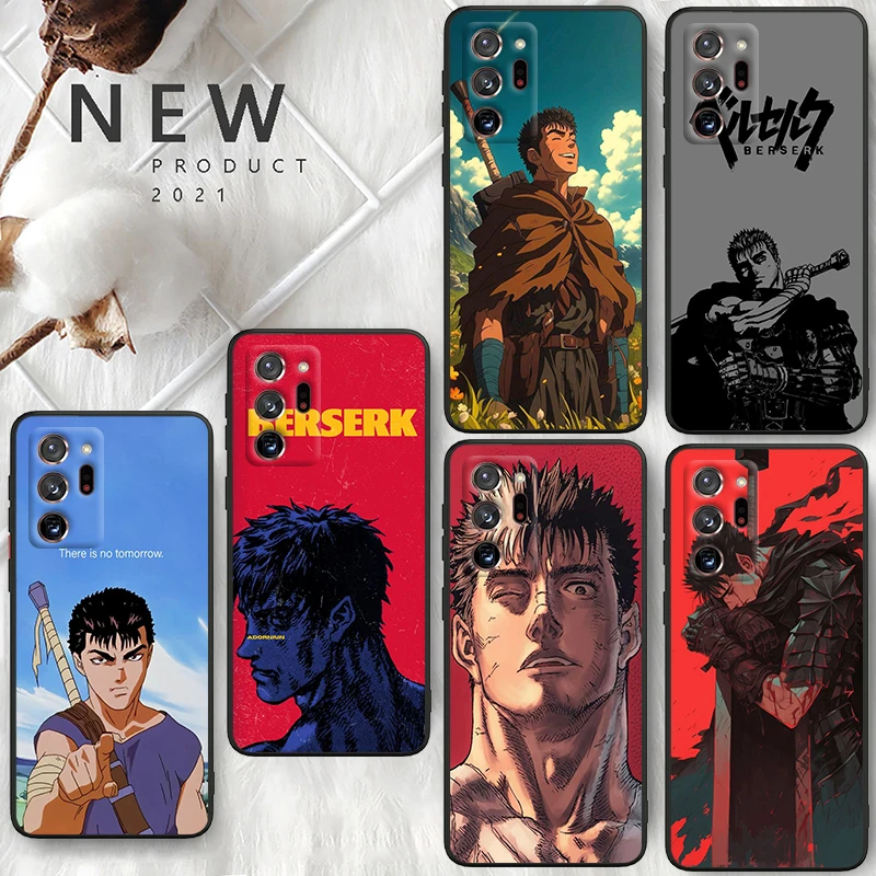 

Anime Berserk Cool For Samsung A55 A35 A25 A15 A14 A73 A53 A13 A05S A03S A02S A71 A52 A32 Black Soft Phone Case