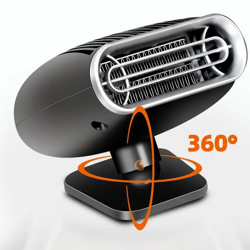 Car Seat Heaters For Vehicle 360 Rotary Car Heater Winter 150W Car Defogger Electric Defroster Fast Heating 12v24v Heater Fan