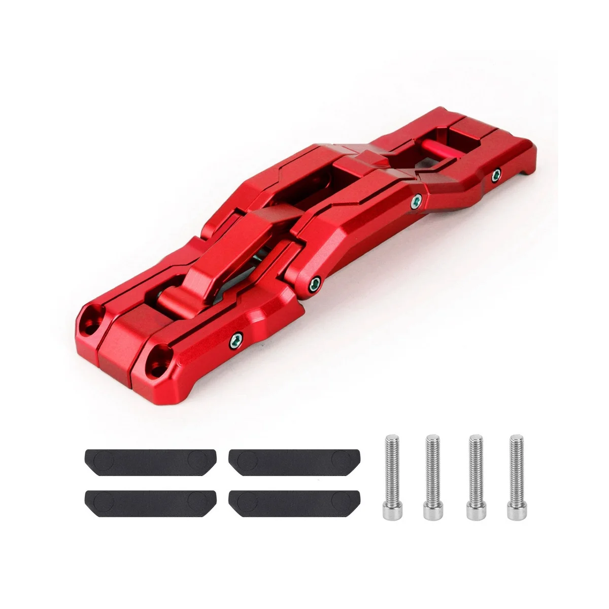 

2/4 Door Before and After Side Ladder Pedals for Jeep Wrangler JK/JL 2007-21 Aluminum Alloy Folding Ladder Pedals Red