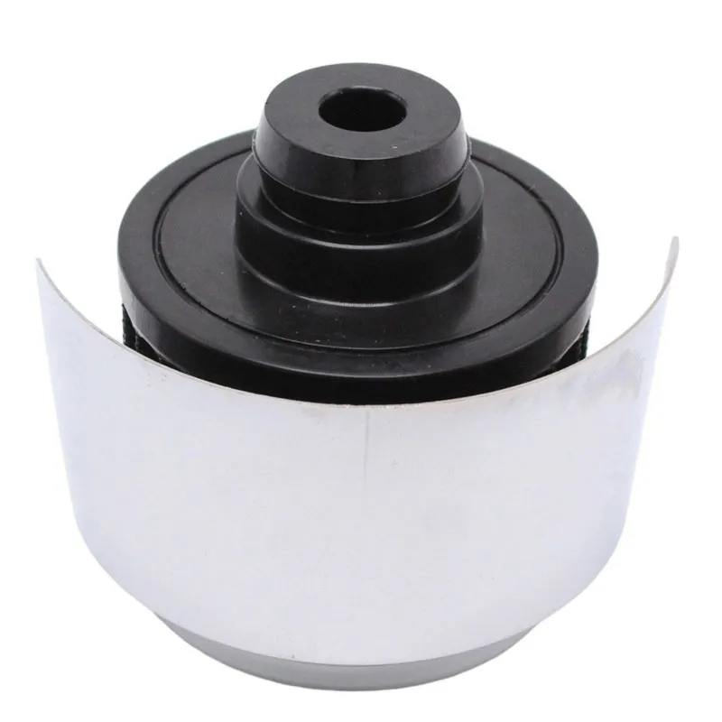 Super Sale 2Pcs 9516BLK Black+Chrome Washable Valve Cover Breather with Hood Push-in Styl Filter Elements for 1 1/4