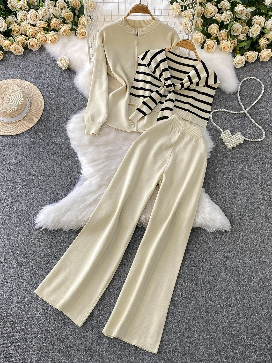 Casual Knitted Set … - image