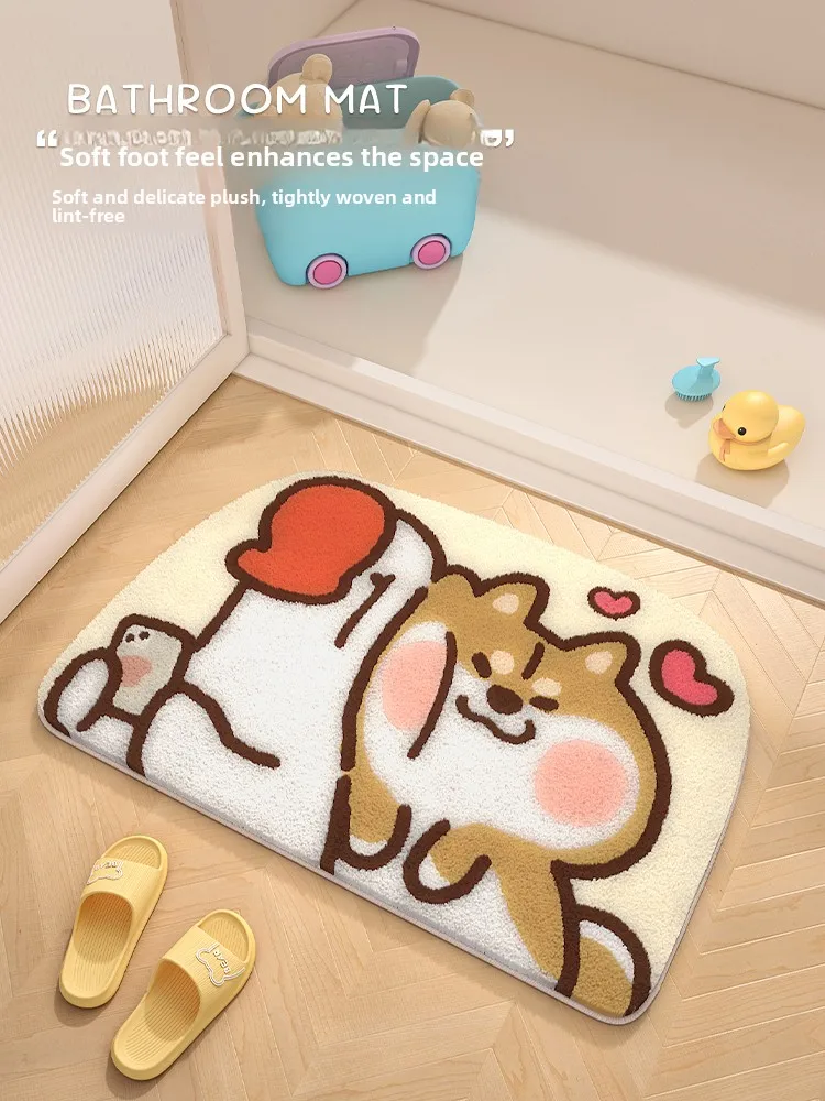 

Коврик для пола Batoom Thiened Plu, впитывающий, нескользящий, для входа в туалет, декоративный коврик для дома, для ванной и спальни