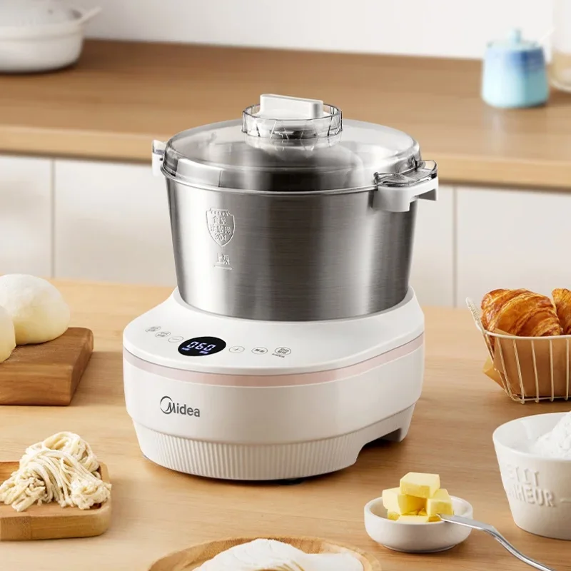 with Fermentation Function Home Kitchen 220V Midea 5L 7L Stand Mixer Dough Maker Automatic Kneading Machine Stainless Steel Bowl