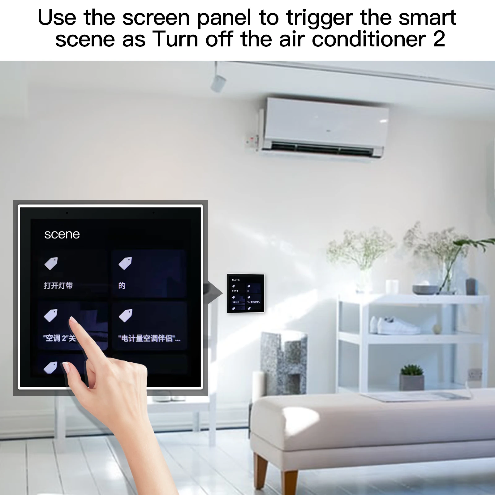 WiFi BLE 4 Inches EU Smart Home System Multi-functional Zigbee Gateway Touch Central Control Panel Hub
