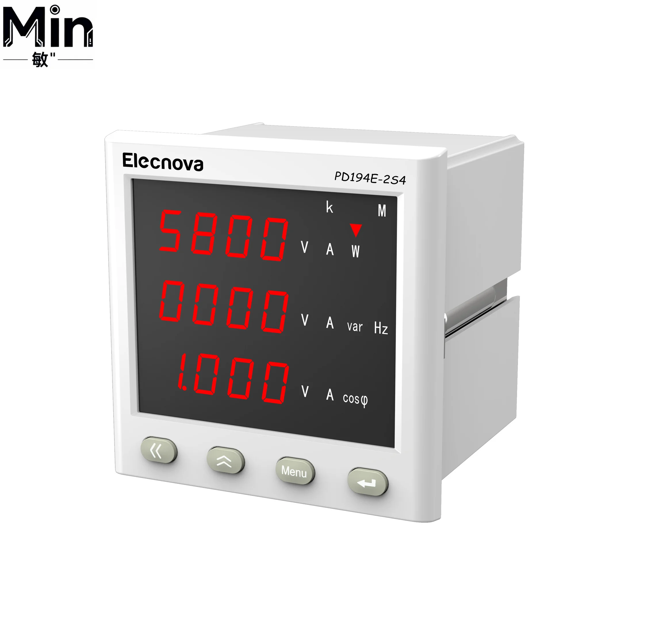 120*120mm Elecnova PD194E-2S4 Three Phase Smart Energy Meter Bidirectional kWh Measuring Meter with RS485 Communication