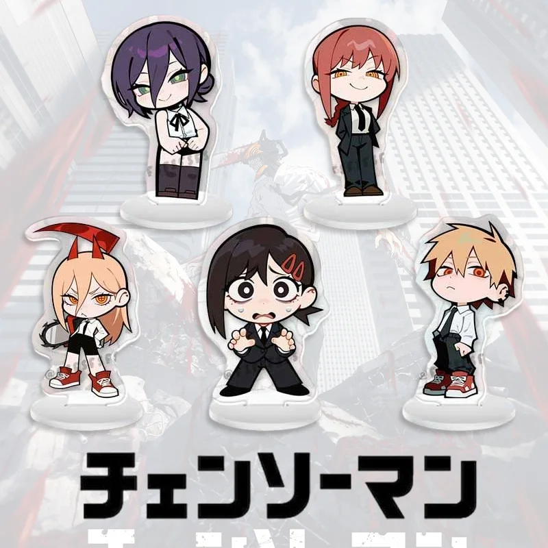 

Chainsaw Man Figure Acrylic Stand Denji Cute Makima Anime Small Collection Standing Sign Desk Decoration Desktop Ornament Toy