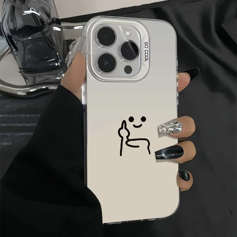 Роскошный скраб-мультяшный чехол для телефона для iPhone 17 AIR 16 15 14 13 12 11 Pro Max X XR XS XSMAX 16e 7 8 PLUS MINI Y2k Противоударный чехол