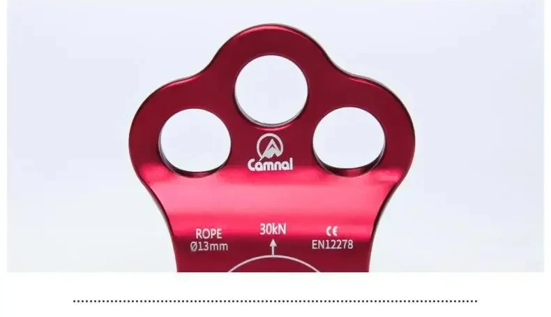 Outdoor rock climbing, tree climbing, pulley assembly, mountain crossing, transportation, three hole single pulley bearing