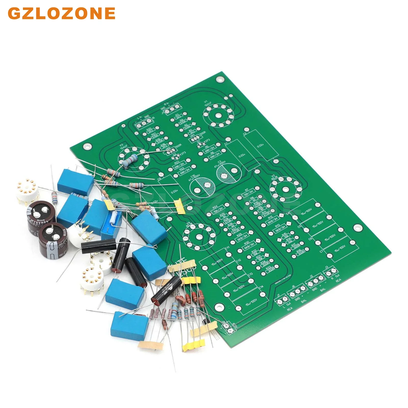 GZLOZONE HIFI LS60 متوازن 6DJ8 + 12AU7 أنبوب المضخم لتقوم بها بنفسك عدة/اللوحة النهائية (بدون أنابيب)