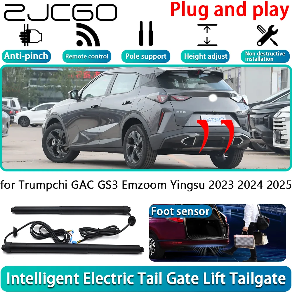 

ZJCGO for Trumpchi GAC GS3 Emzoom Yingsu 2023 2024 2025 Car Electric Powered Tailgate Power Liftgate Automatic Tailgate System