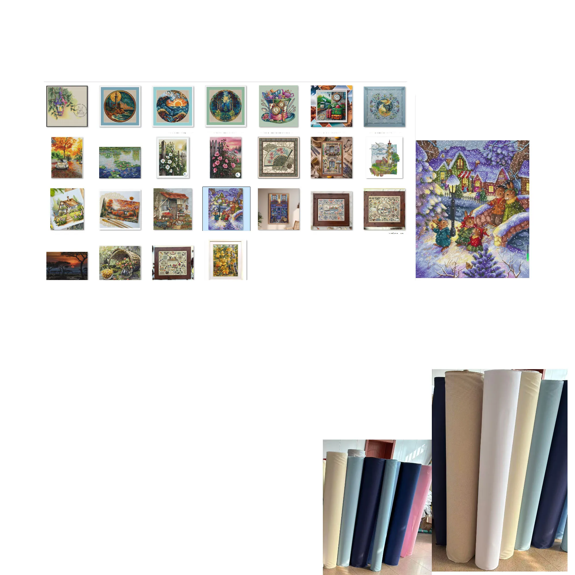 Cross Stitch Kit  Christmas outing 40-46 Cross stich Kits Homfun Craft Cross Stich Painting Decorations For Home