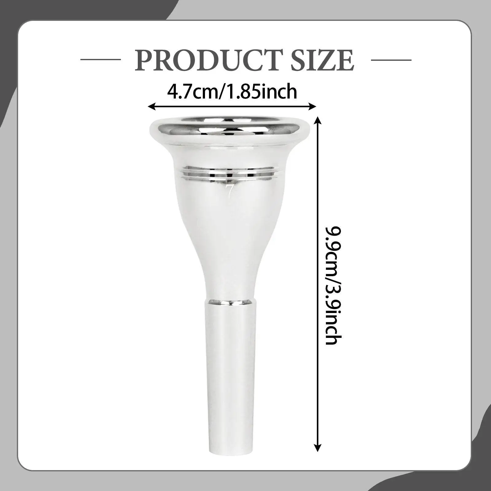 ملحقات الآلات الموسيقية من توبا، قوية ومريحة، ممتازة، تعزز الأداء للمبتدئين، قطعة الفم النحاسية