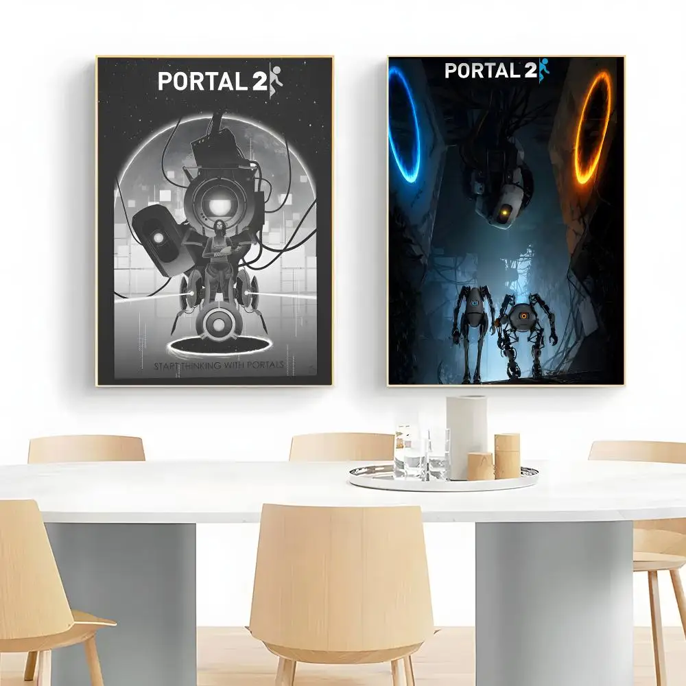 Sci-fi Game P-Portal Poster Wall Art Print Decorative Mural Home Decor Gift Unframed