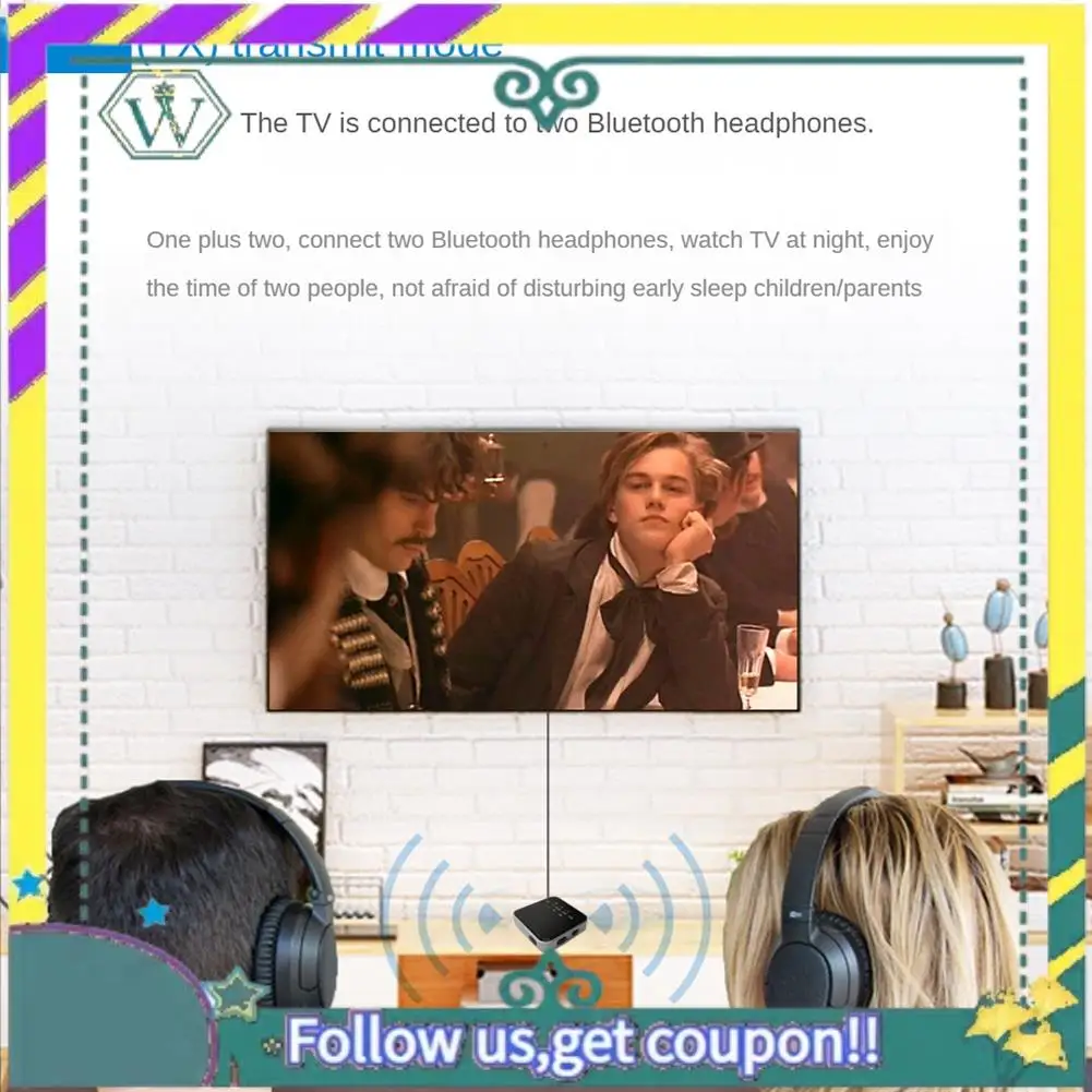 NUOVO 2 in 1 adattatore audio per auto per computer TV da 3,5 mm Bluetooth V5.2 RX + TX 250 MAH con cavo audio