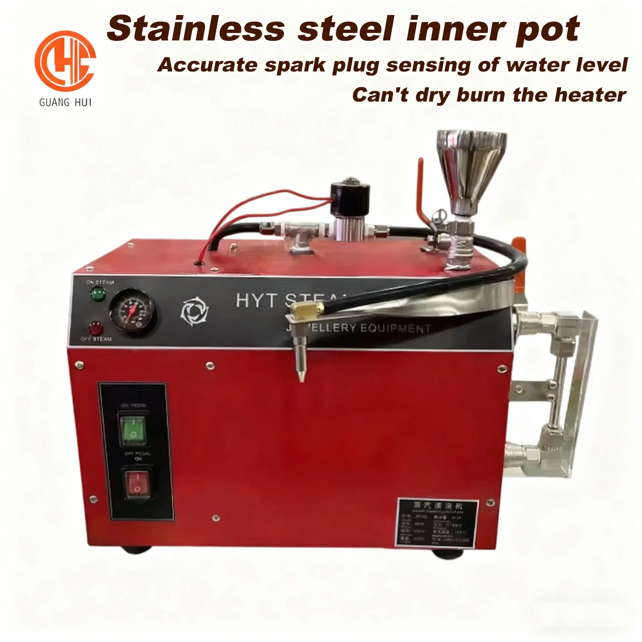 High Quality 6L Jewelry Steam Cleaner 220v High Pressure Vapor Cleaning New Condition for Burnishing
