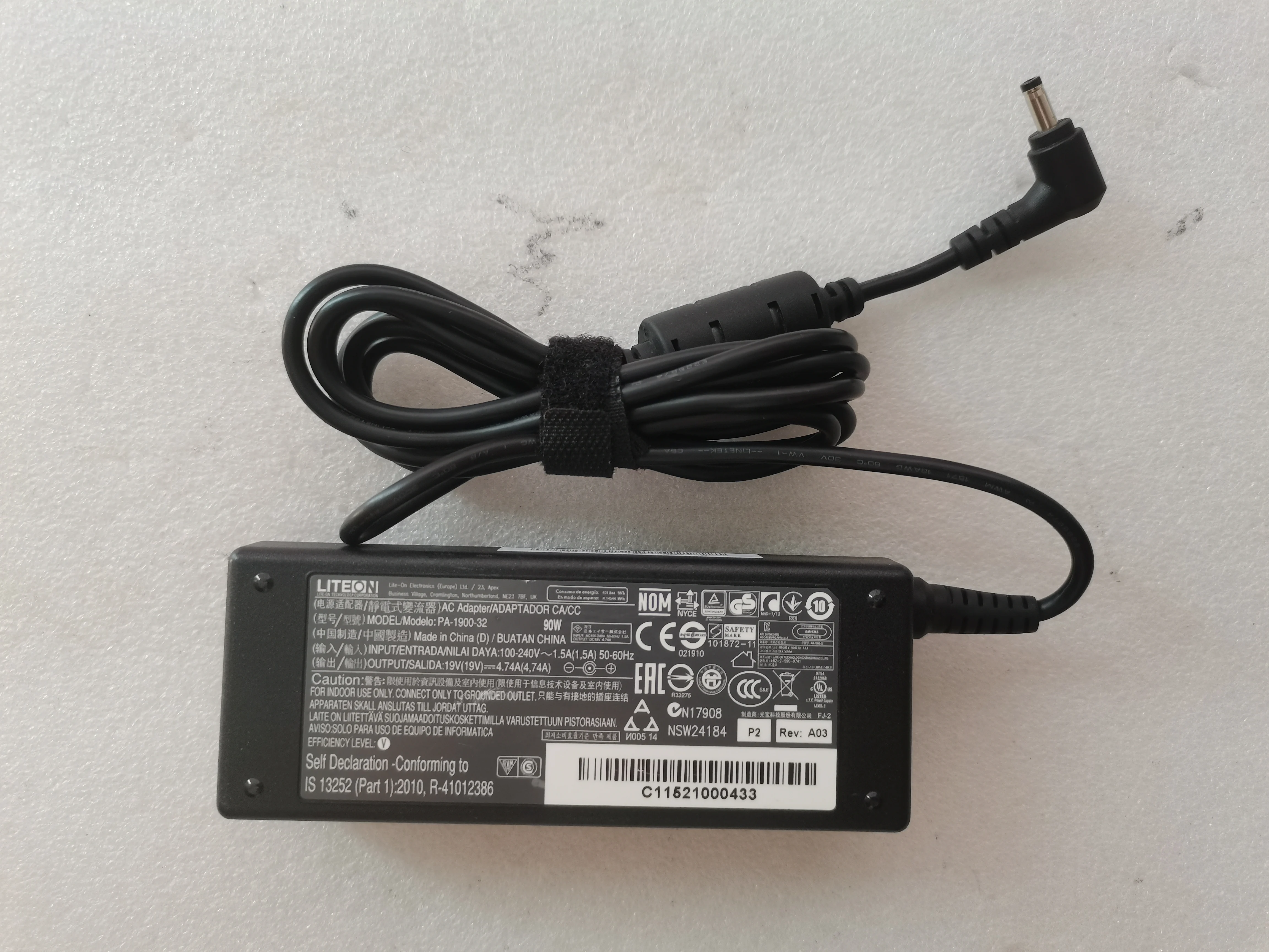 

OEM 19V 4.74A PA-1900-32 4.0mm*1.7mm For Wacom DTH-W1310T/K0 LCD Tablet LITEON AC Adapter