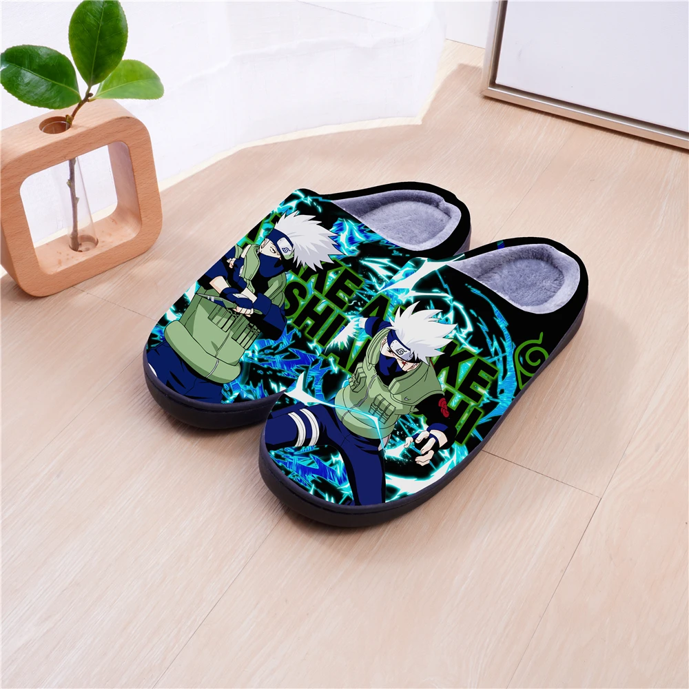 

Winter Warm Slippers Anime NARUTO Hatake Kakashi Cosplay Cartoon Cute Shoes For Men Women Boy Girl Slippers Halloween Gift