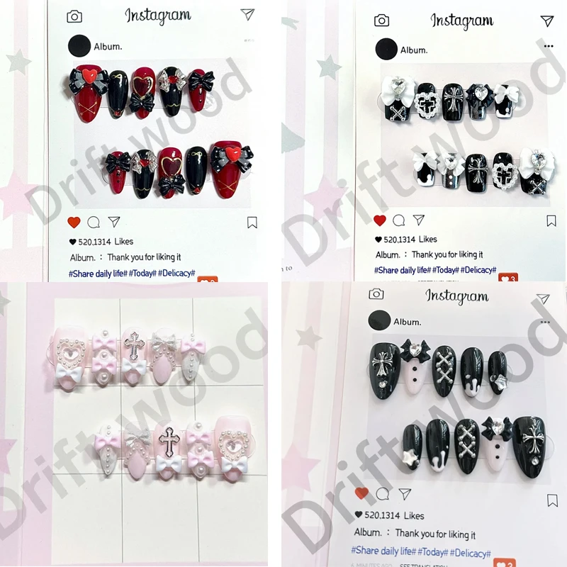 

Неодежная девушка ручной работы, одежда для брони, маникюр, темный стиль, каваи, броги, бант, реквизит для косплея, украшение, ювелирные изделия, подарок на день рождения