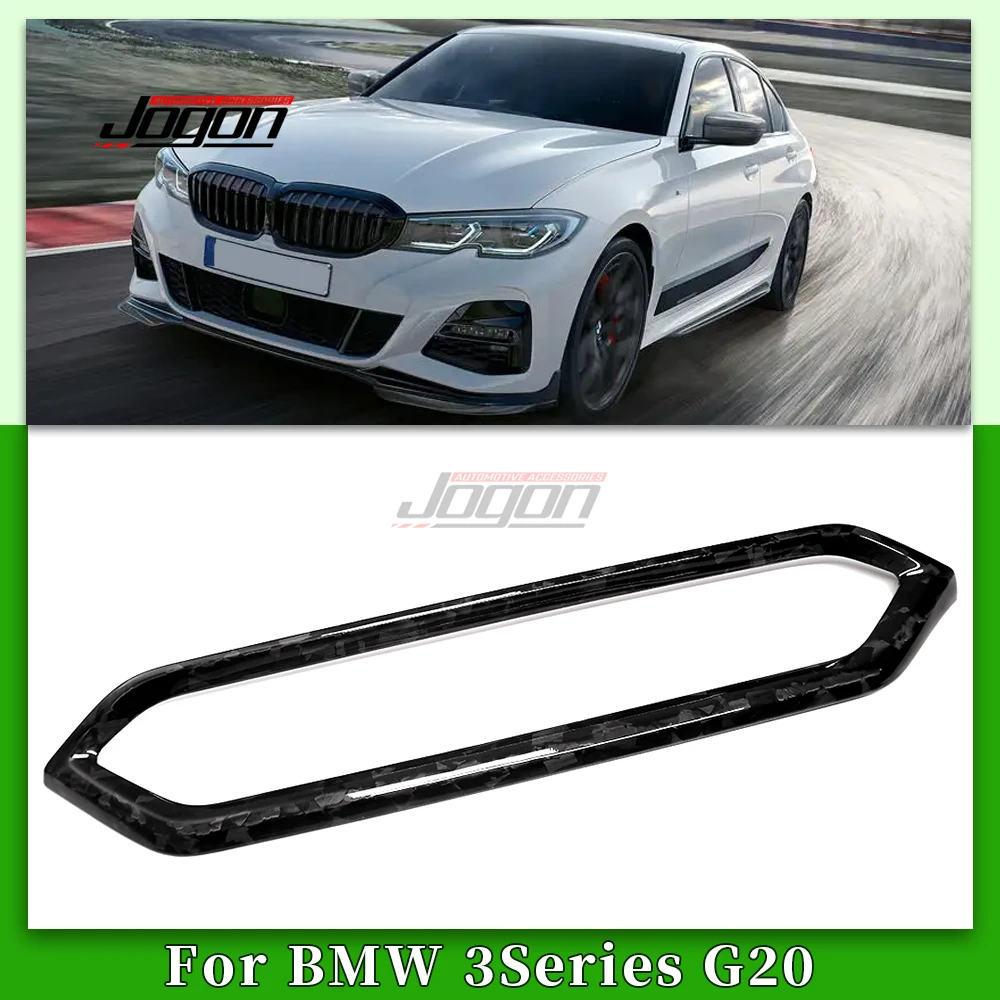 LHD For BMW 3 4 Series G20 G21 G22 Facelift 2023 Forged Carbon Fiber Car Dashboard Central Control Air Vent Panel Cover Trim