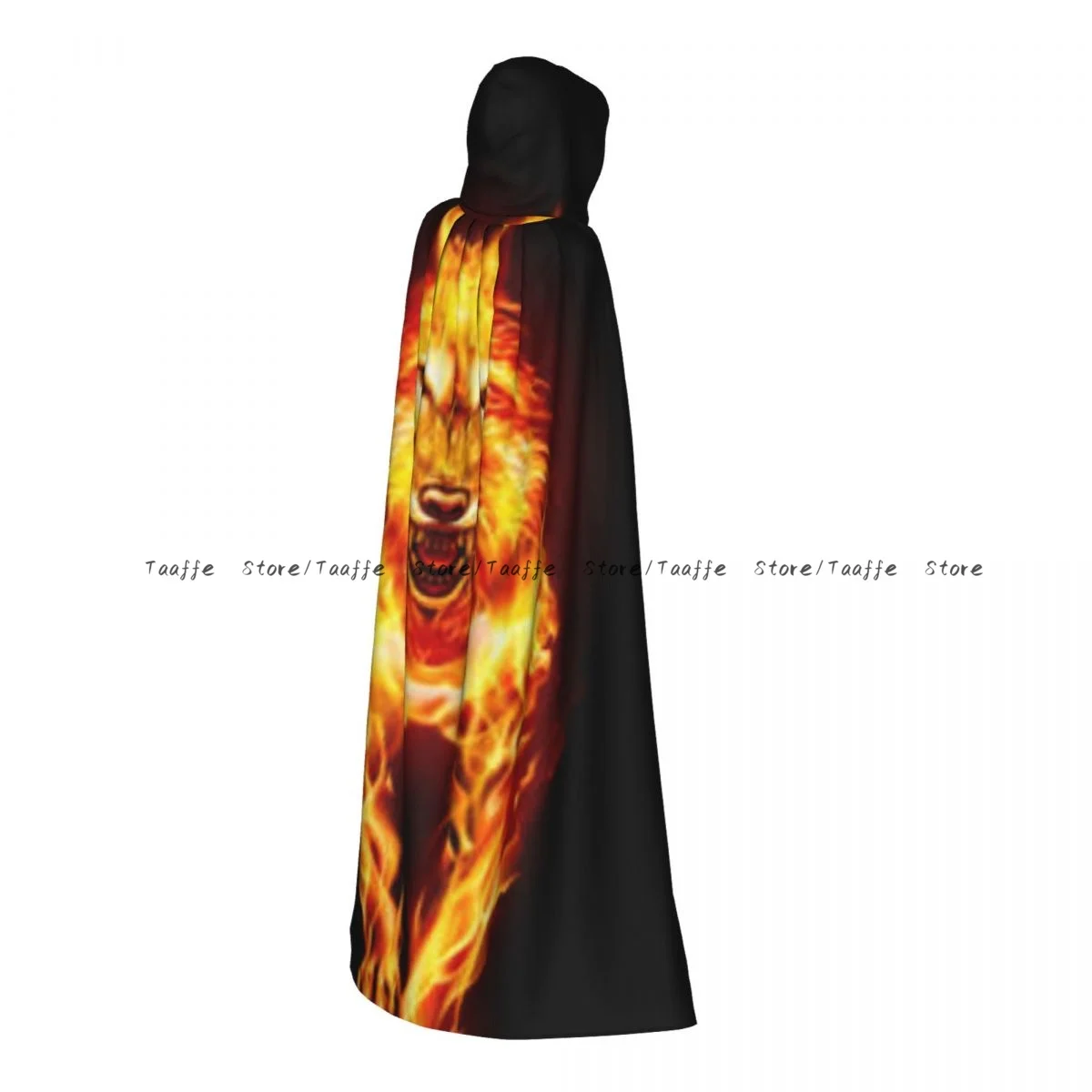 

Fire Wolf Witch Cloak Halloween Cosplay Costume Adult Unisex Cloak Retro Ages Cape