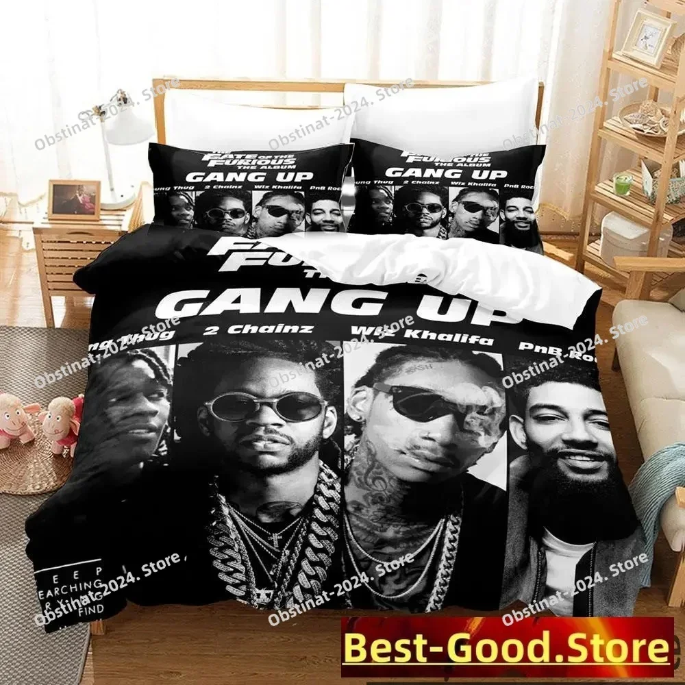 

3D Print YoungBoy Never Broke Again Bedding Set Duvet Cover Bed Set Quilt Cover Pillowcase Comforter king Queen Size Boys Adult