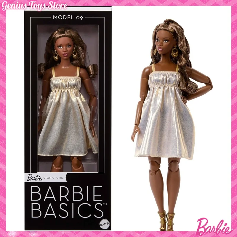 bambola-da-collezione-originale-barbie-basics-2026-modello-09-con-capelli-castani-vestito-dorato-e-tacchi-a-spillo-regalo-di-compleanno-per-bambina