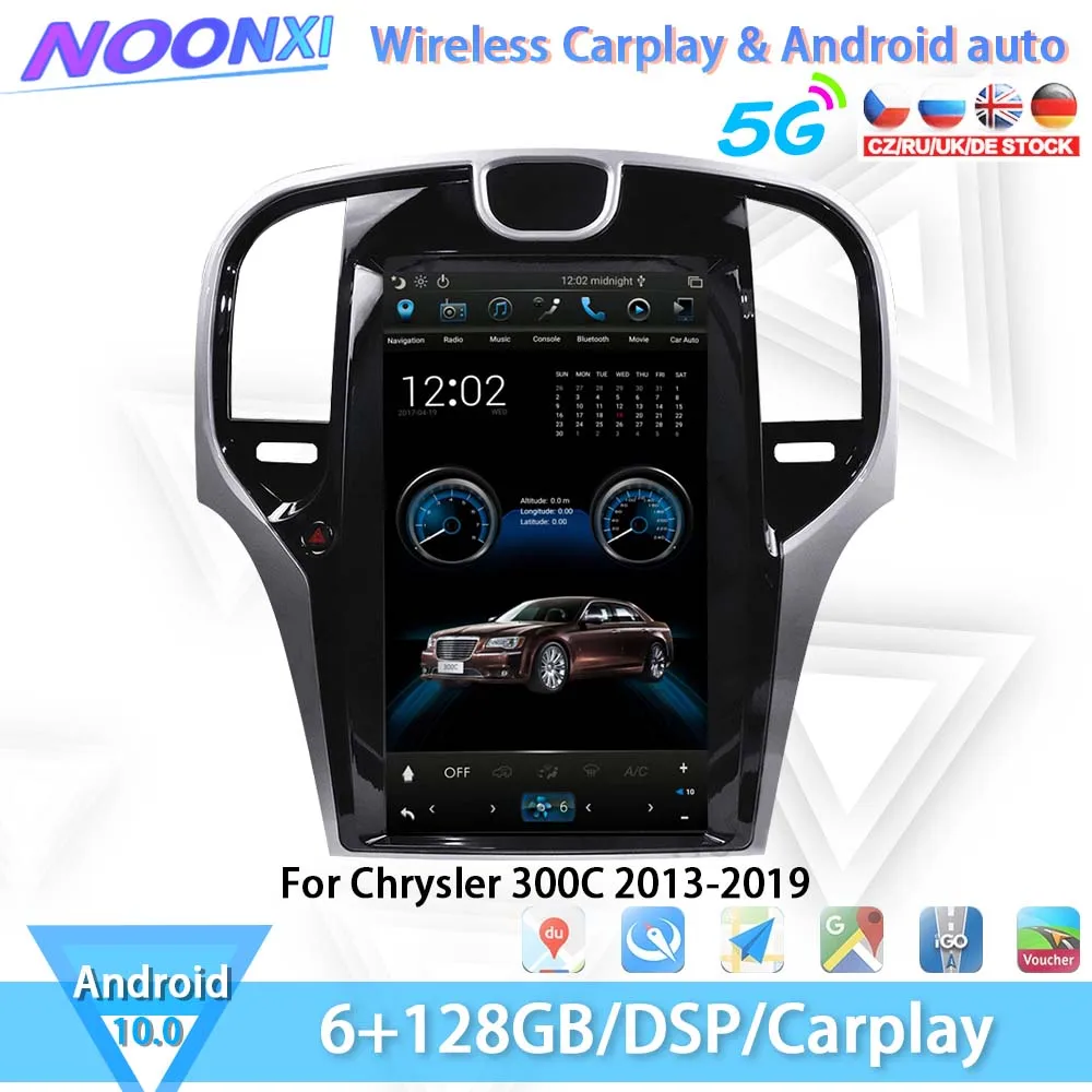 

Автомагнитола на Android 10, видеоплееры для Chrysler 300C 2013-2019 IPS, экран Tesla, стерео, GPS, Bluetooth-навигация, 5G Carplay 2Din