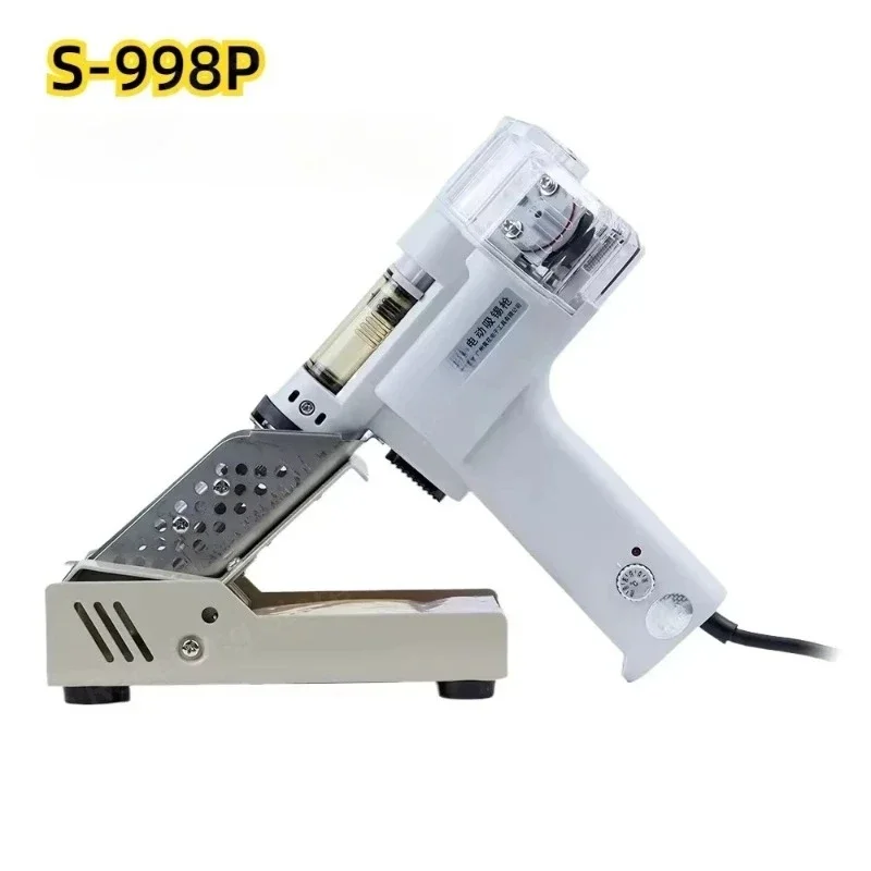 S-998P Double-pump Electric Desoldering Gun 100W Electric Vacuum Solder Sucker Lead-free Solder Powerful Tin Gun