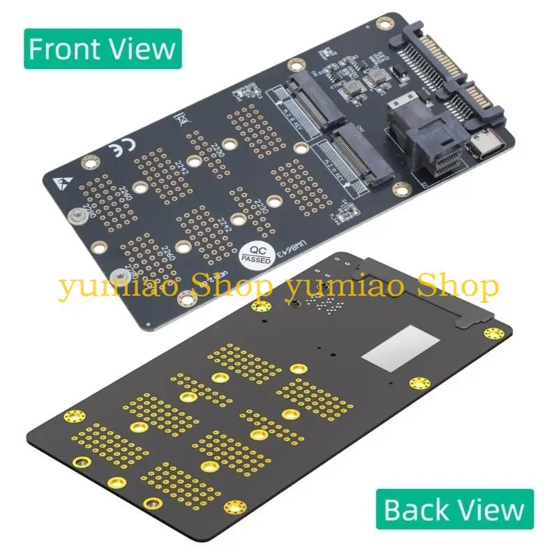 587B Portable NVMe to SATA3 & SFF 8643 Interfaces Card for Easy Hard Drive Upgrades and Data Backup